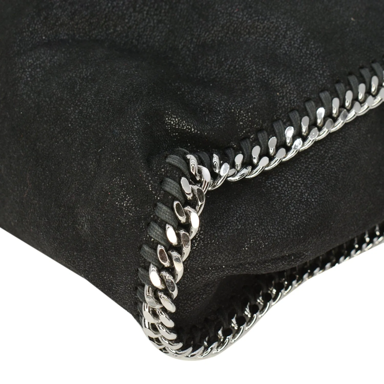 STELLA MCCARTNEY Falabella Large Faux Leather Chain Shoulder Bag Black - 15% Off