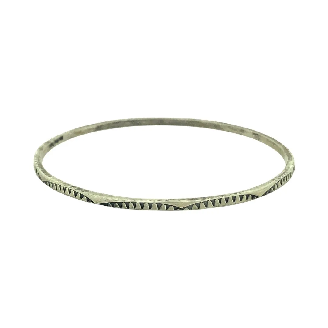 Sterling Wave Bangle