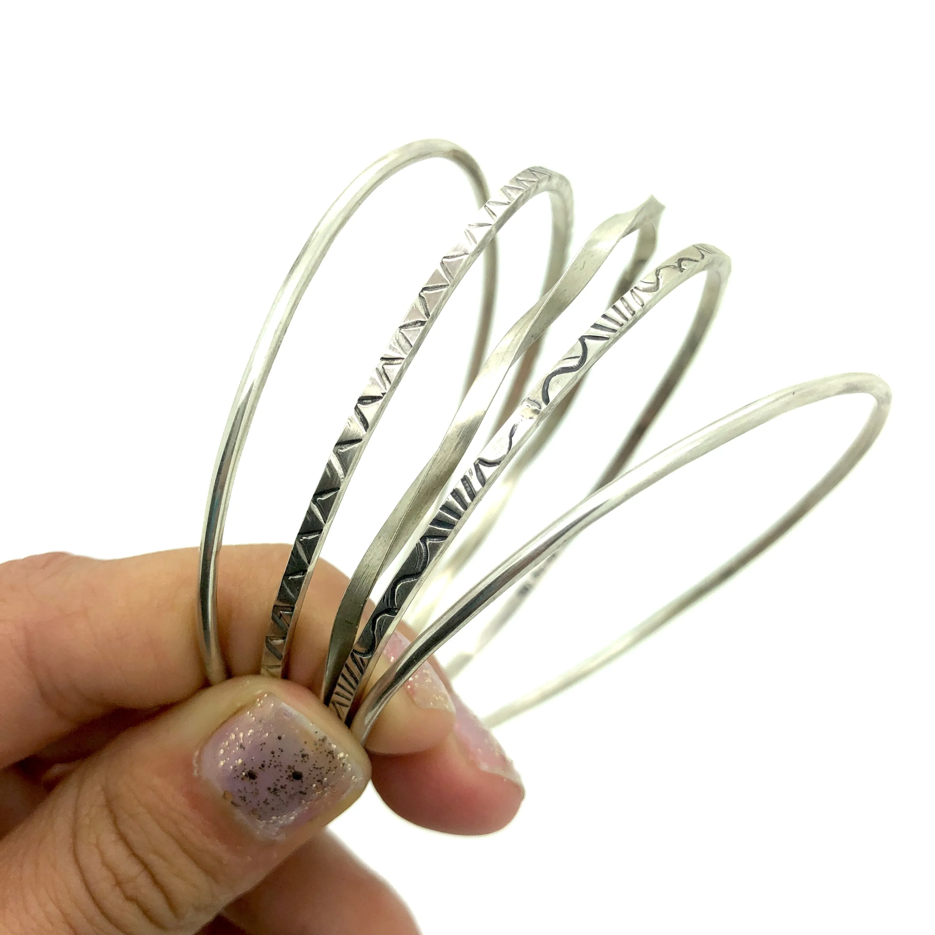 Sterling Wave Bangle