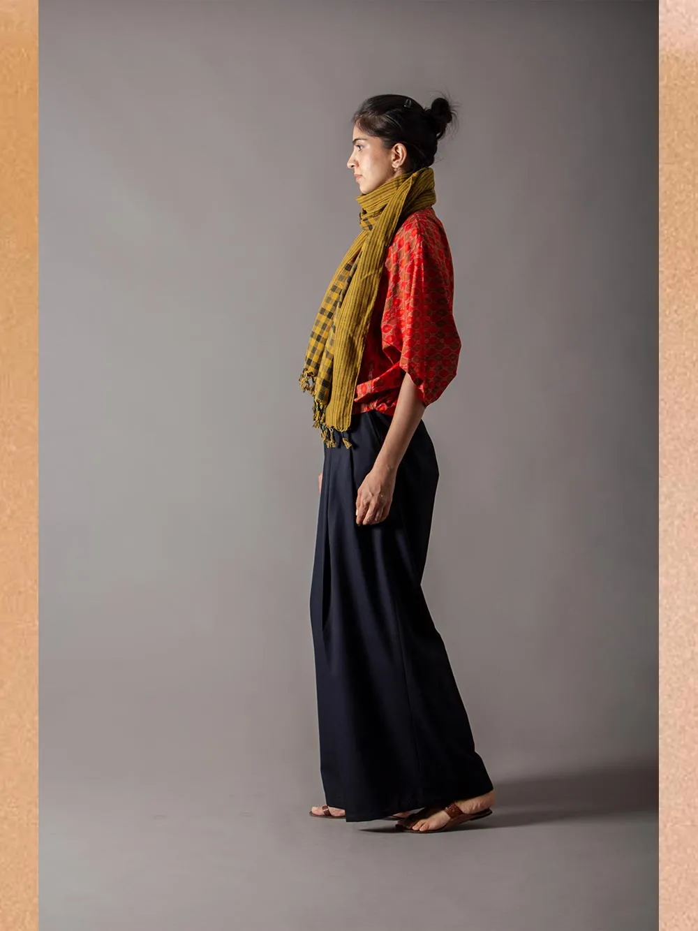 SUKETDHIR   I   SD Patang Top | Silk Ikat | Red