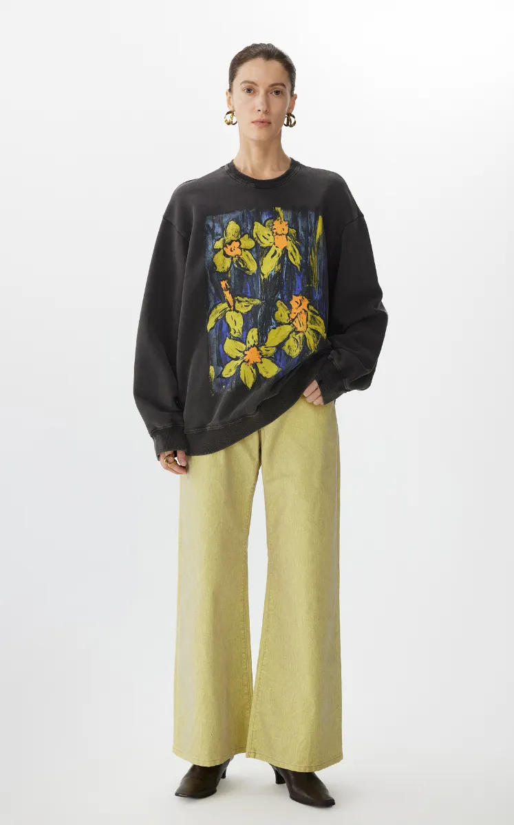 Sweatshirt / JNBY Relaxed Cotton Terry Pullover