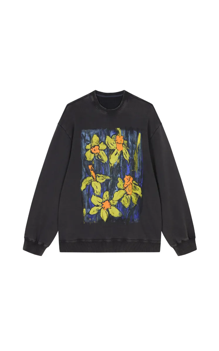 Sweatshirt / JNBY Relaxed Cotton Terry Pullover