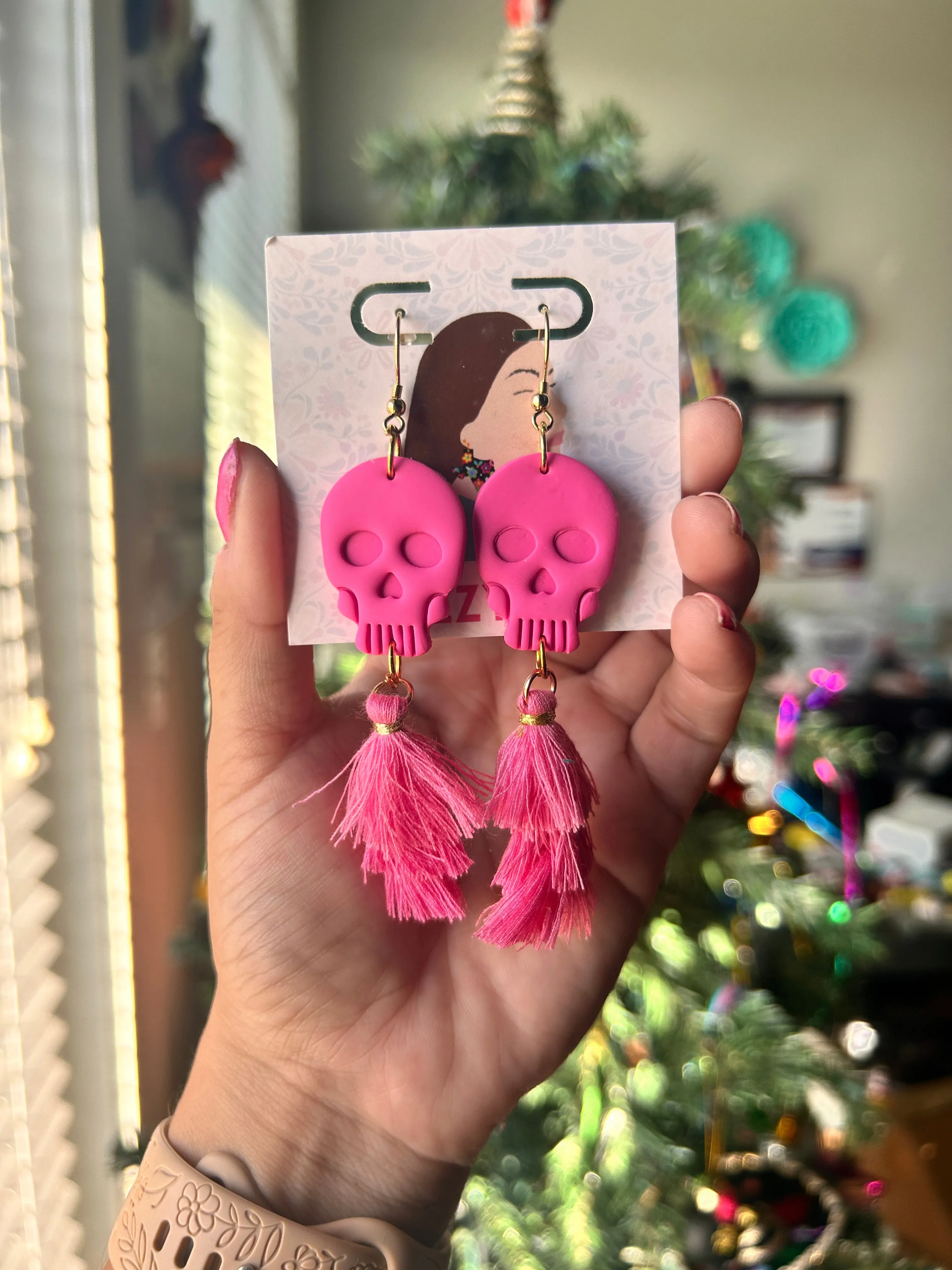 Tassel Skulls - pink