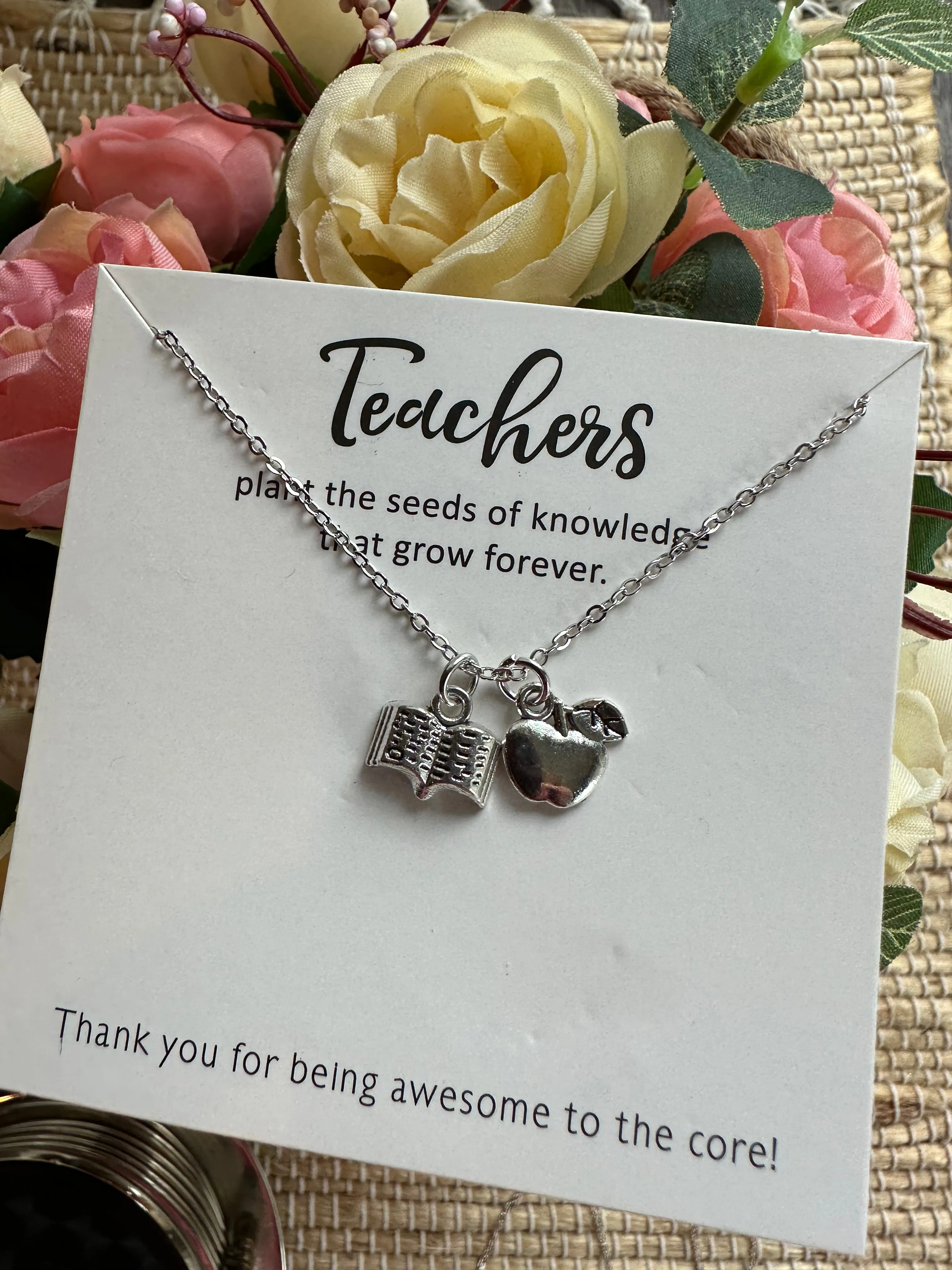 Teacher necklaces