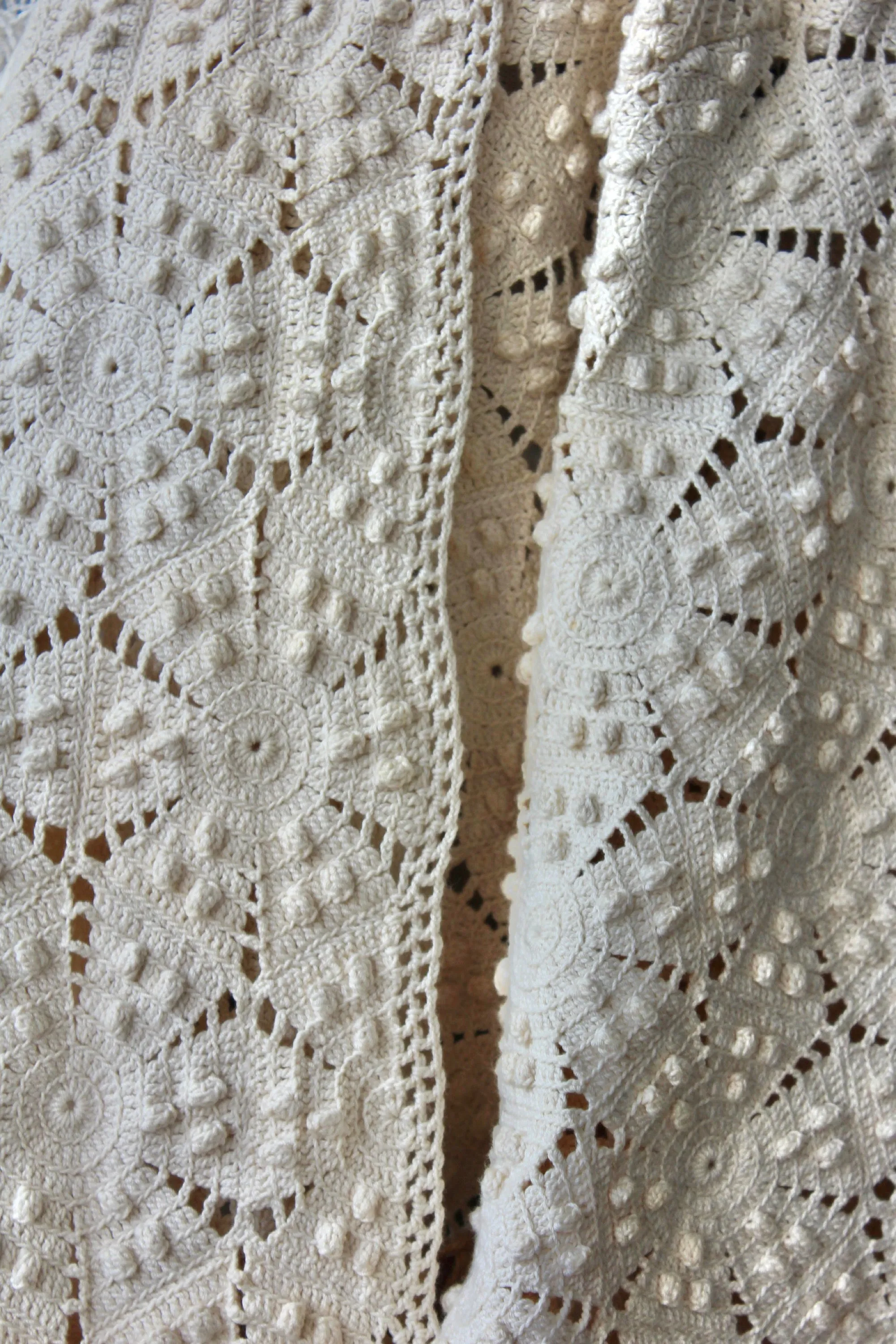 The Highlands Foundry Popcorn Heirloom Crochet Coat THF74