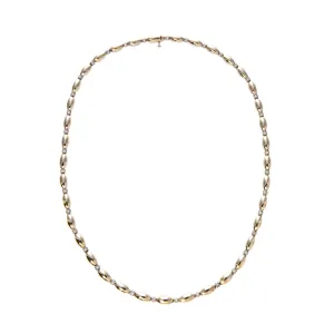 The Mary Diamond Polished Oval Necklace