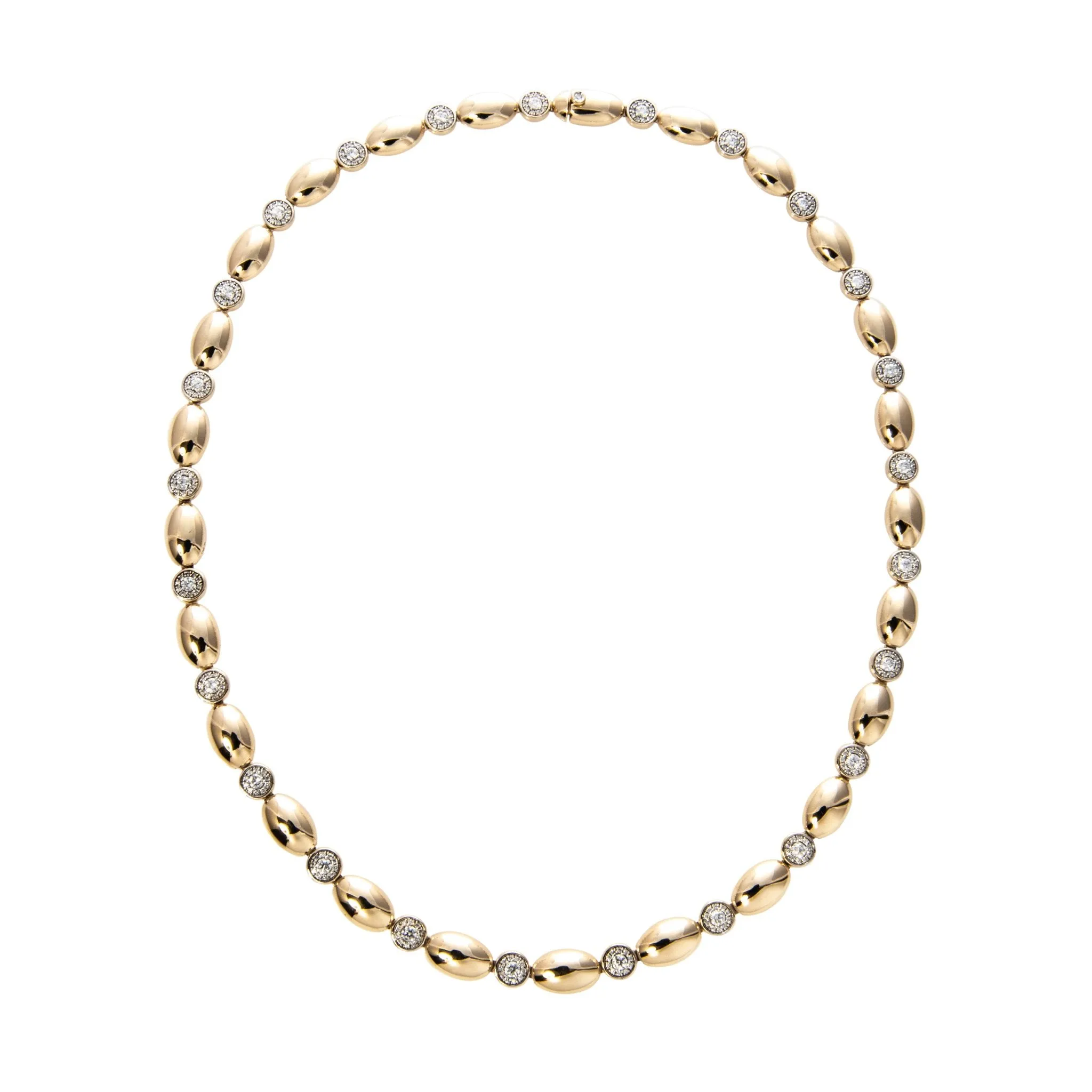 The Mary Pavé Diamond Station Line Necklace