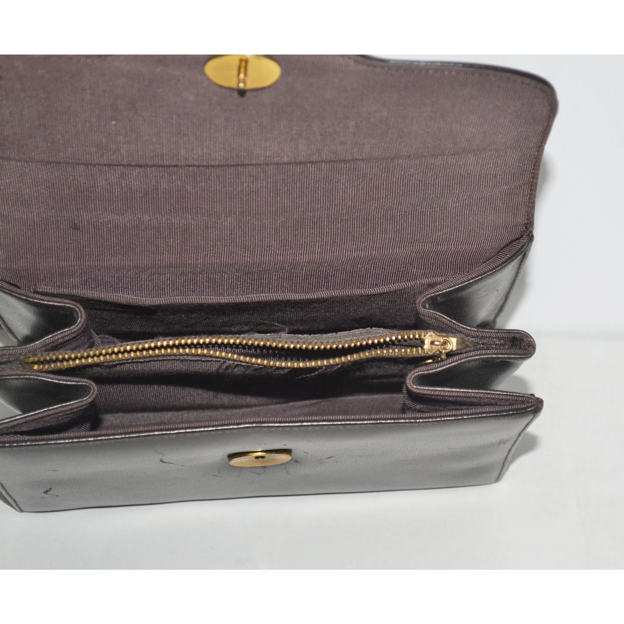 Tiger Eye Leather & Tortoise Purse