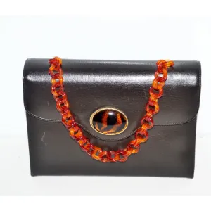 Tiger Eye Leather & Tortoise Purse