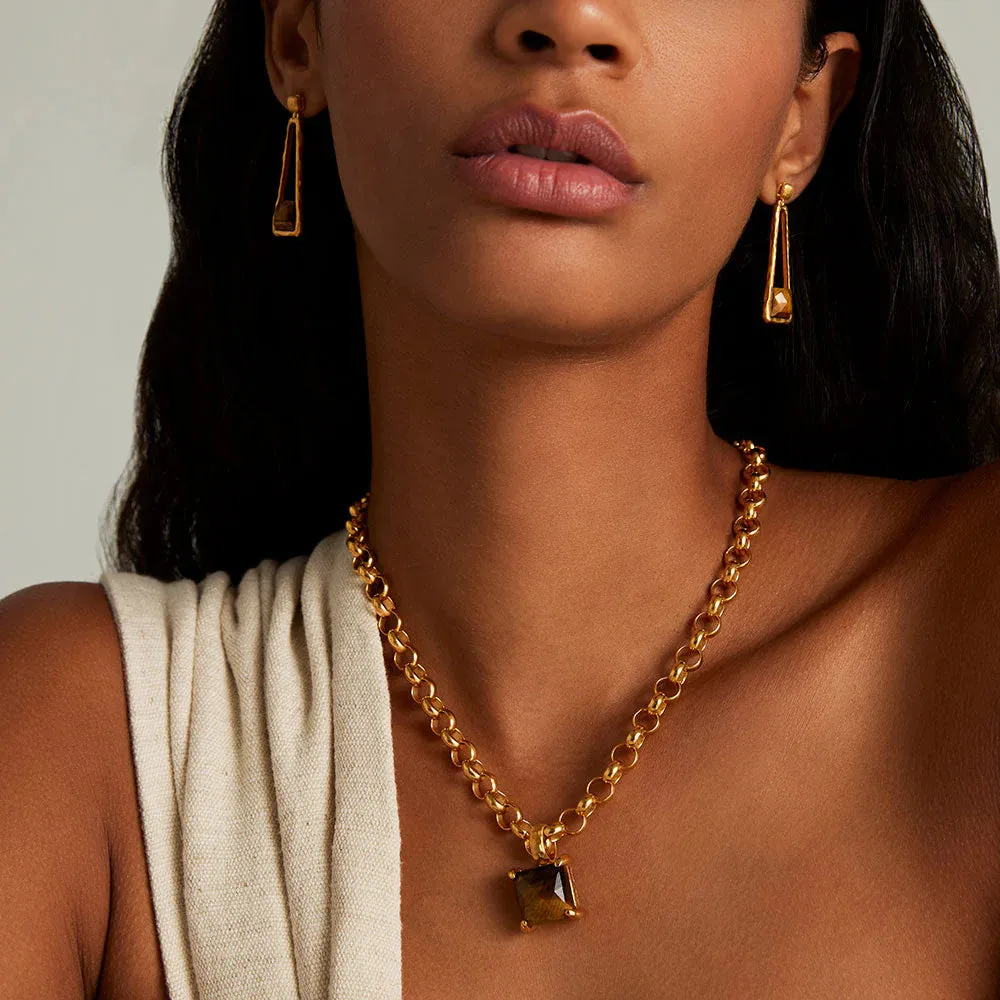 Tigers Eye Nomad Statement Necklace