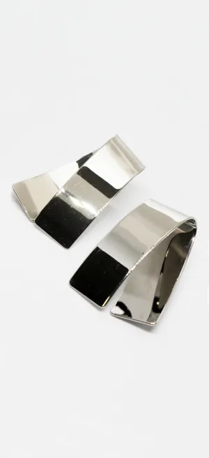 Treat Silver Statement Earrings