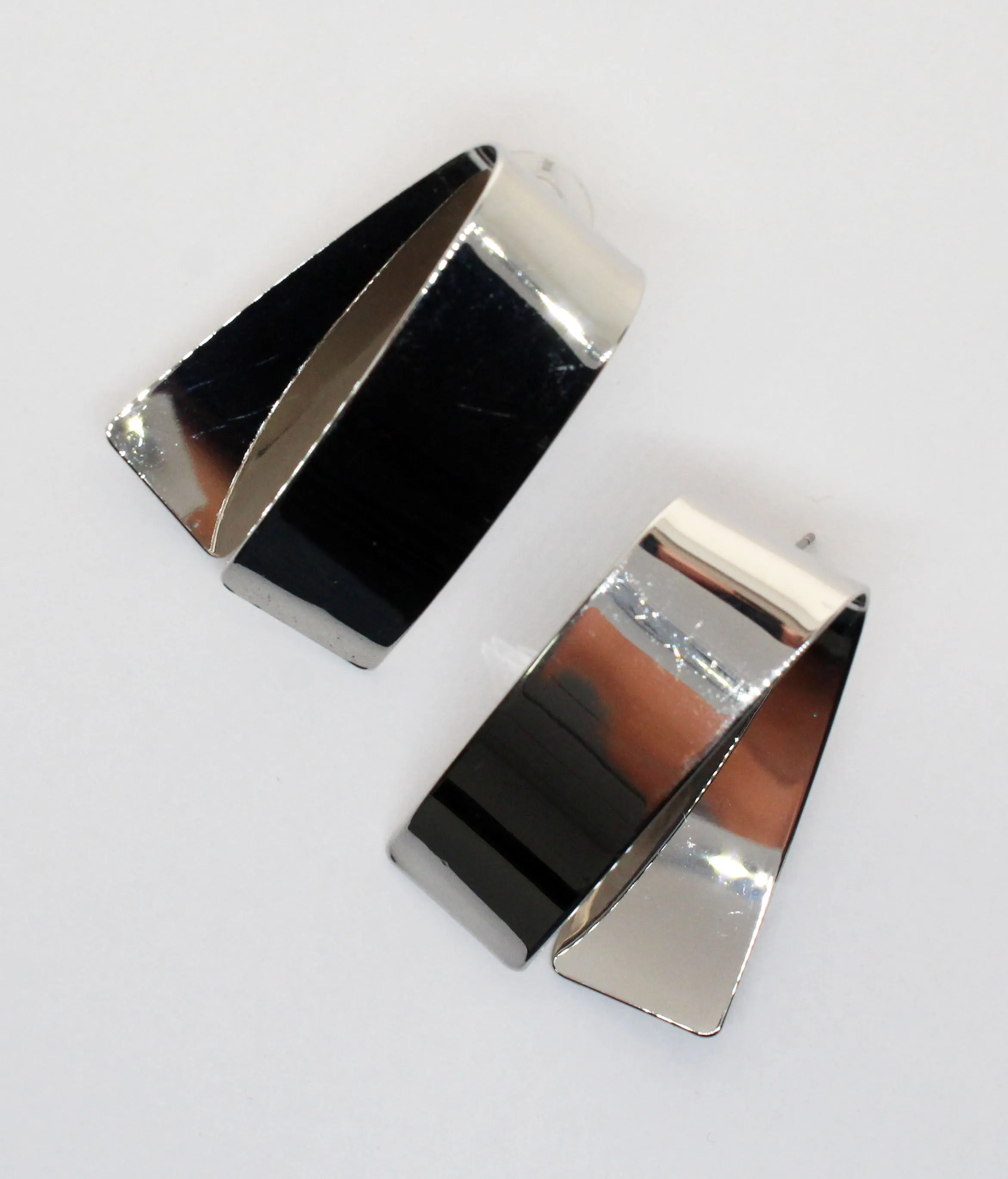 Treat Silver Statement Earrings