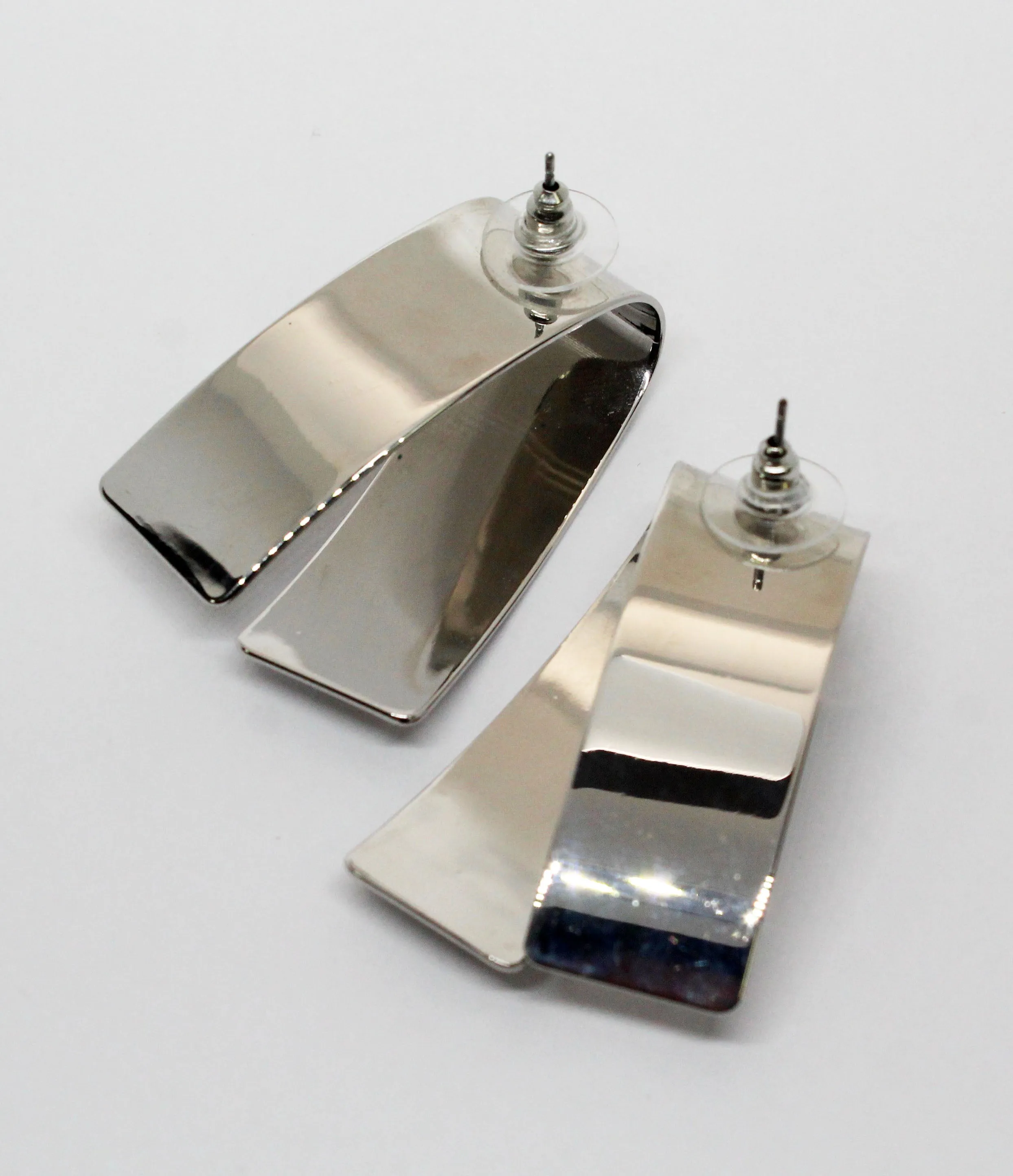 Treat Silver Statement Earrings