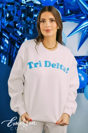 Tri Delta! PR Simple Ivory Crewneck