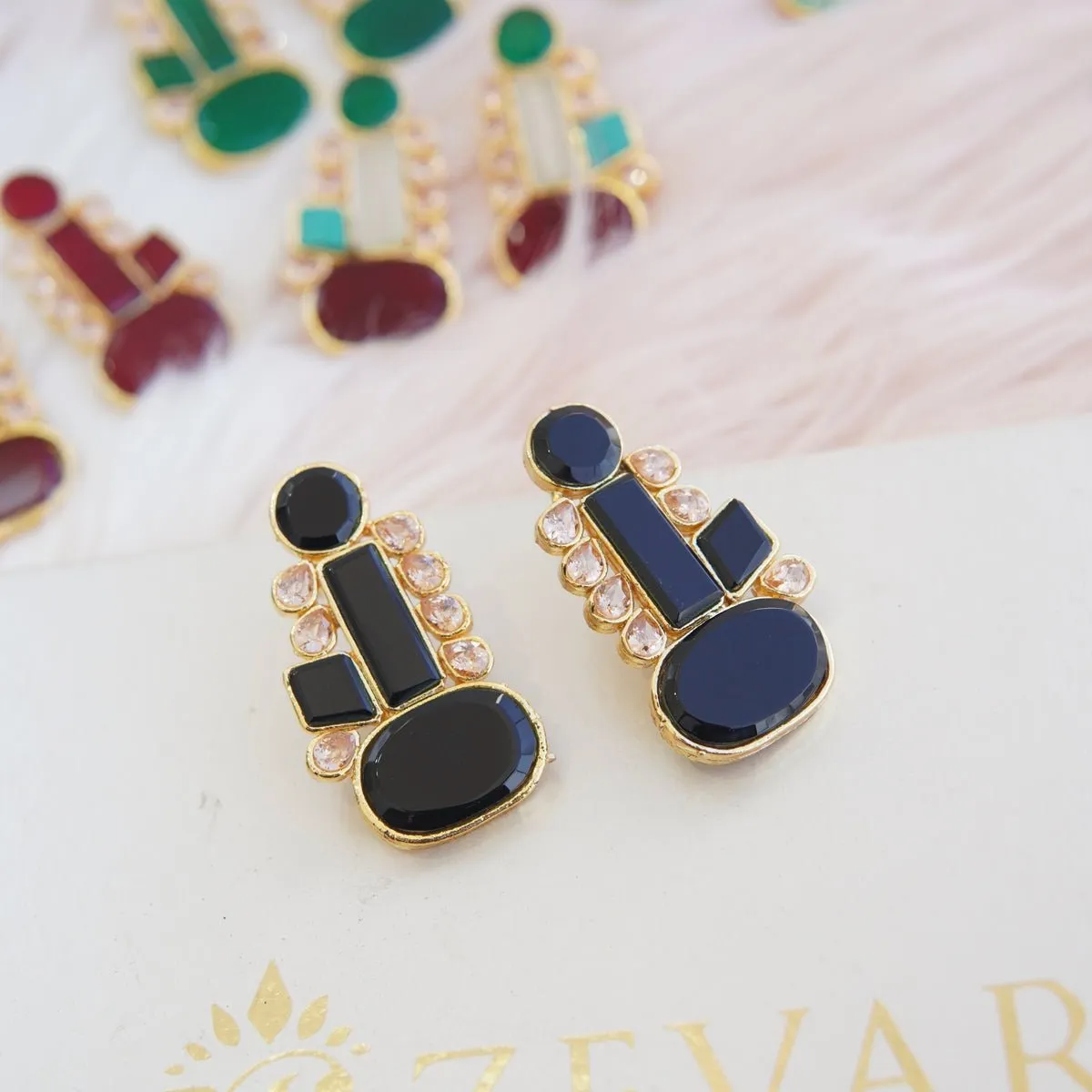 Turkish Stones Studded Earrings