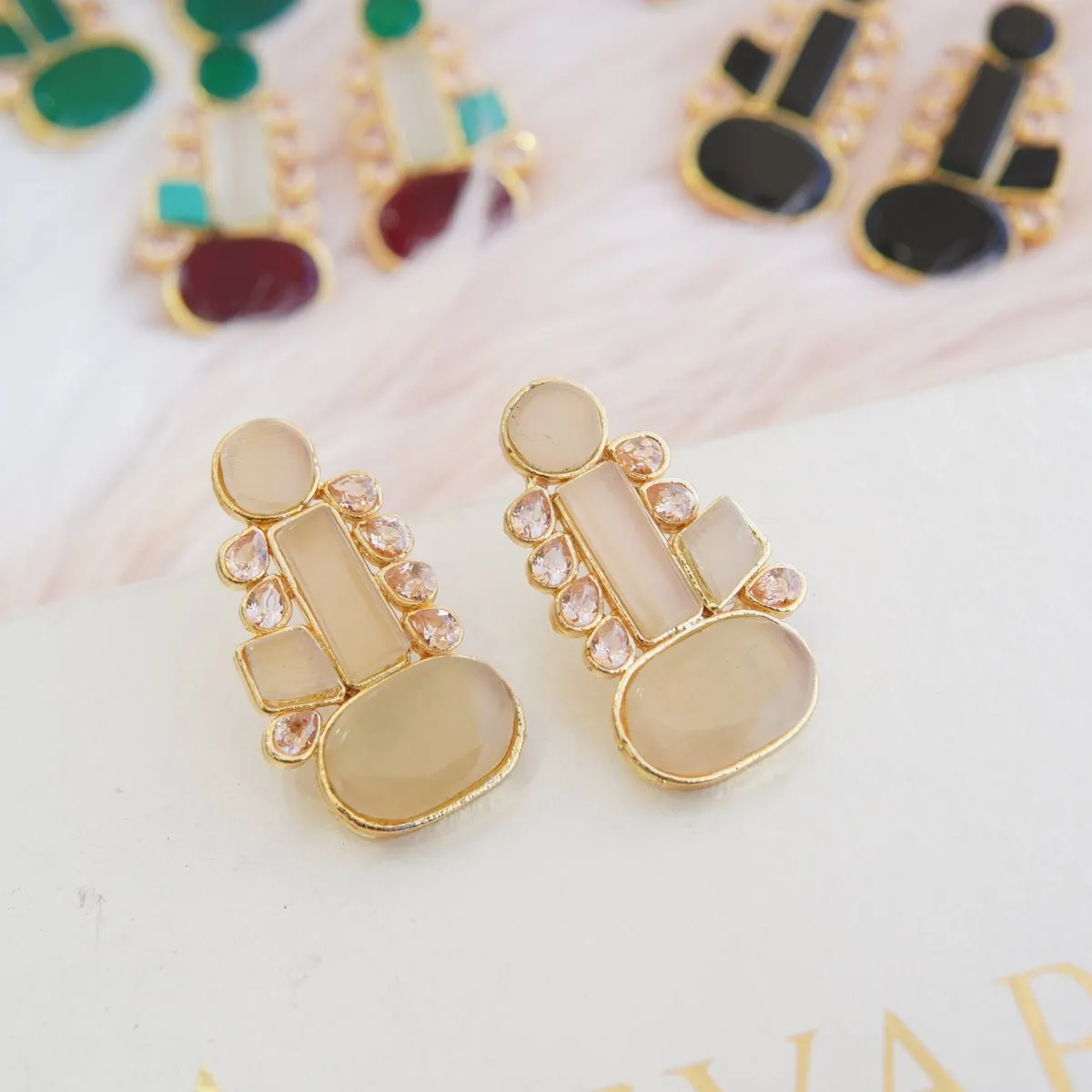 Turkish Stones Studded Earrings