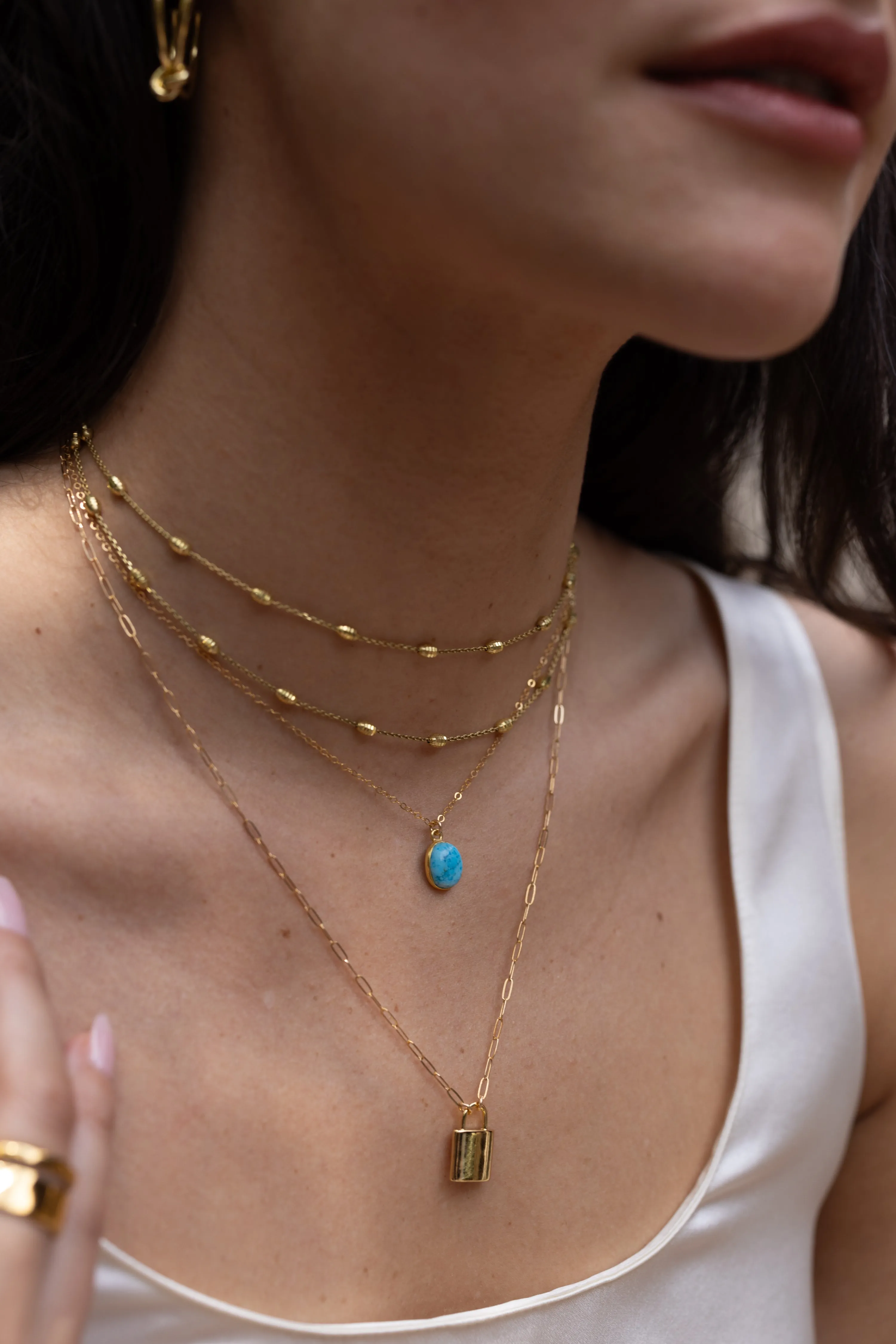 Turquoise Oval Necklace