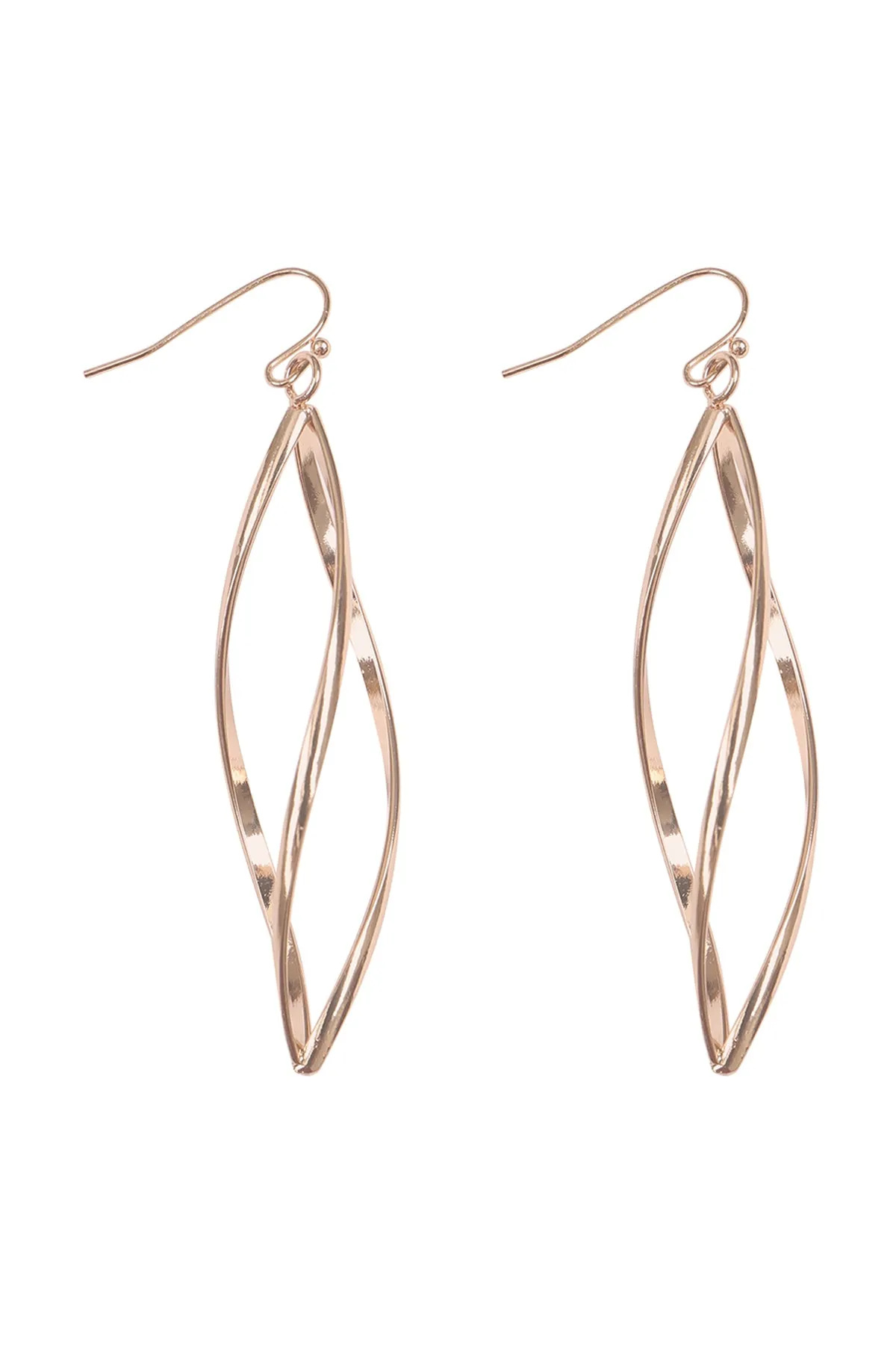 TWIST SIMPLE DROP HOOK EARRINGS