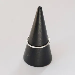 Twist Stacking Ring in Sterling Silver