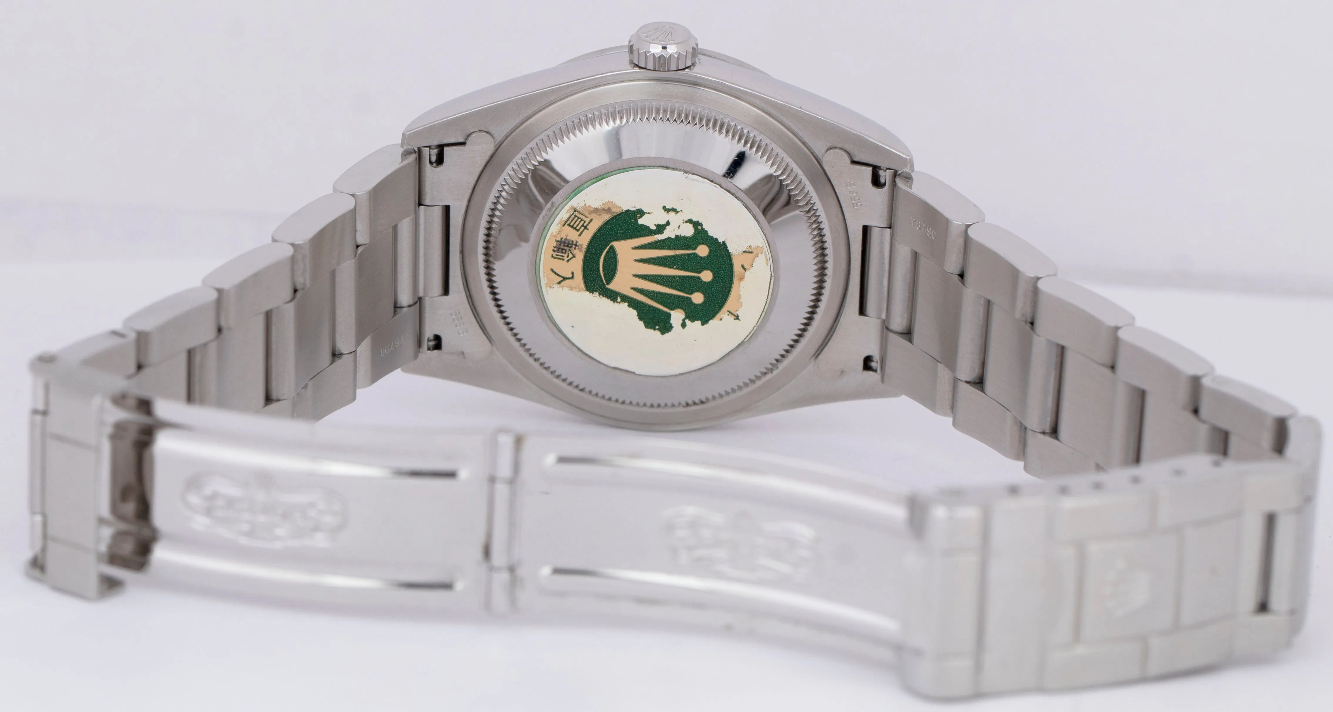 UNPOLISHED Rolex Explorer I PAPERS Black 36mm 3-6-9 Steel Oyster Watch 14270 B P