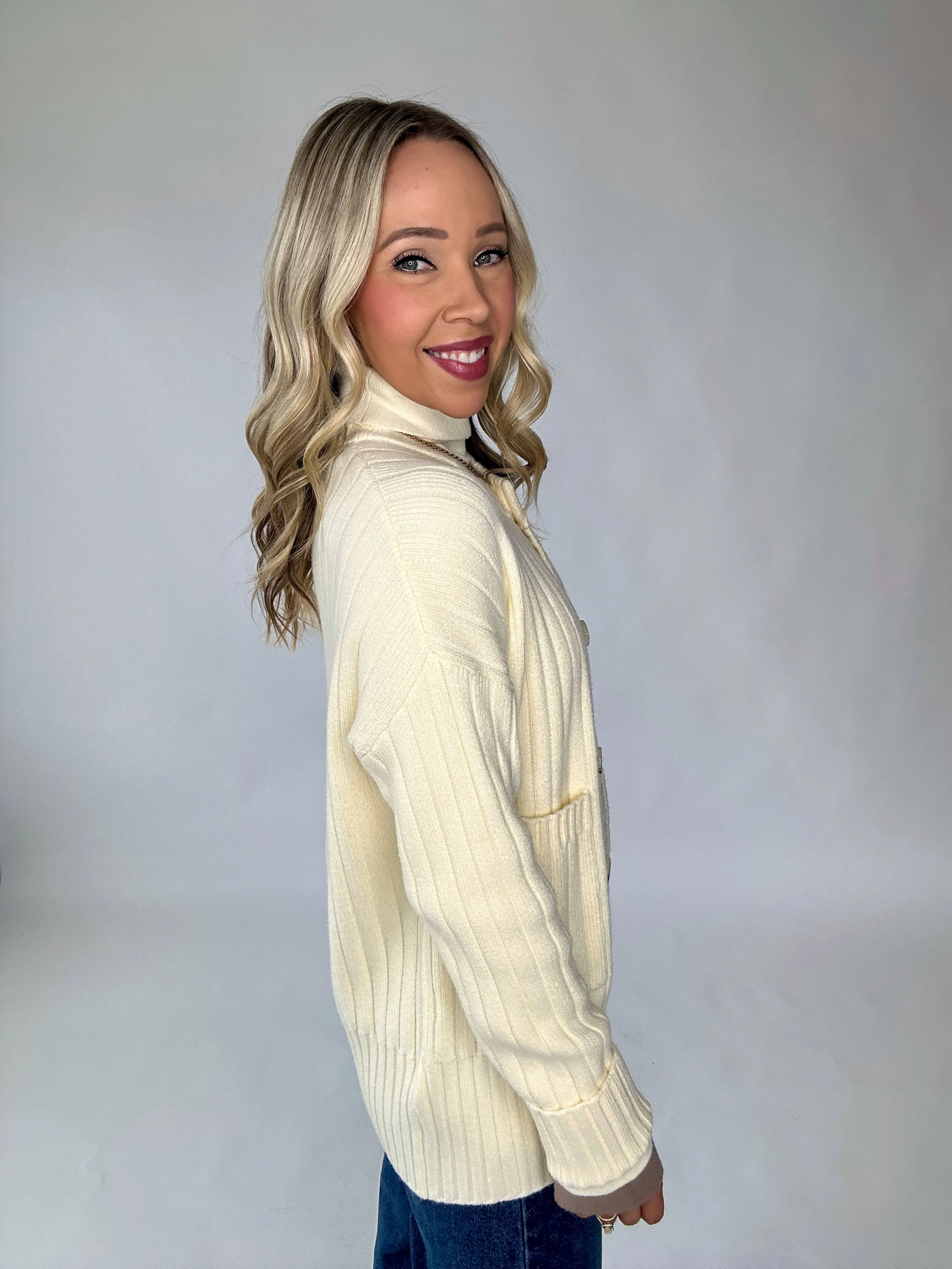 VARLEY Pensdale Relaxed Knit Cardigan - Egret