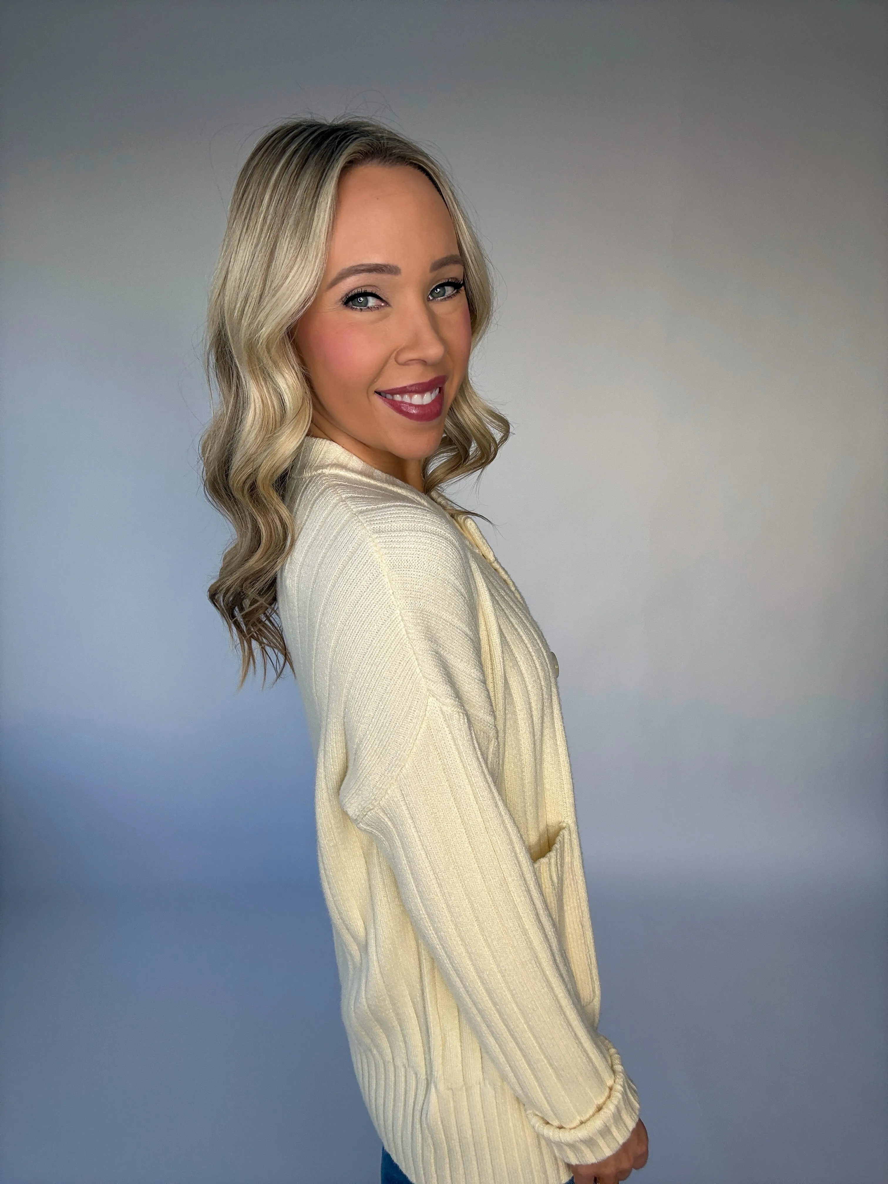 VARLEY Pensdale Relaxed Knit Cardigan - Egret