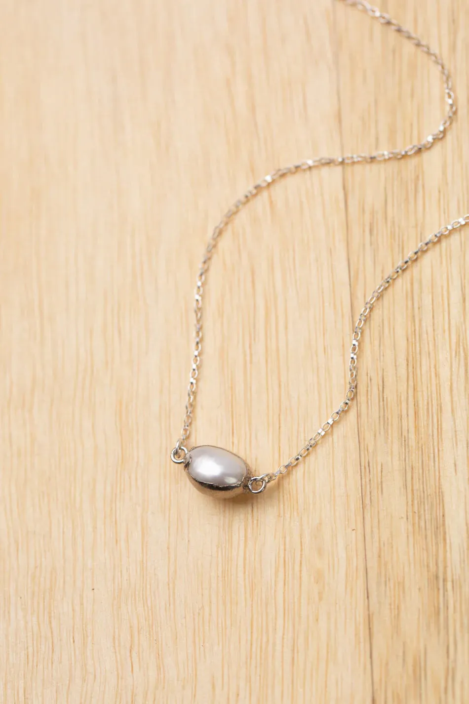 Vaughan - 'Embrace' Collection - Necklace - Simple (Pearl) #Emb007N