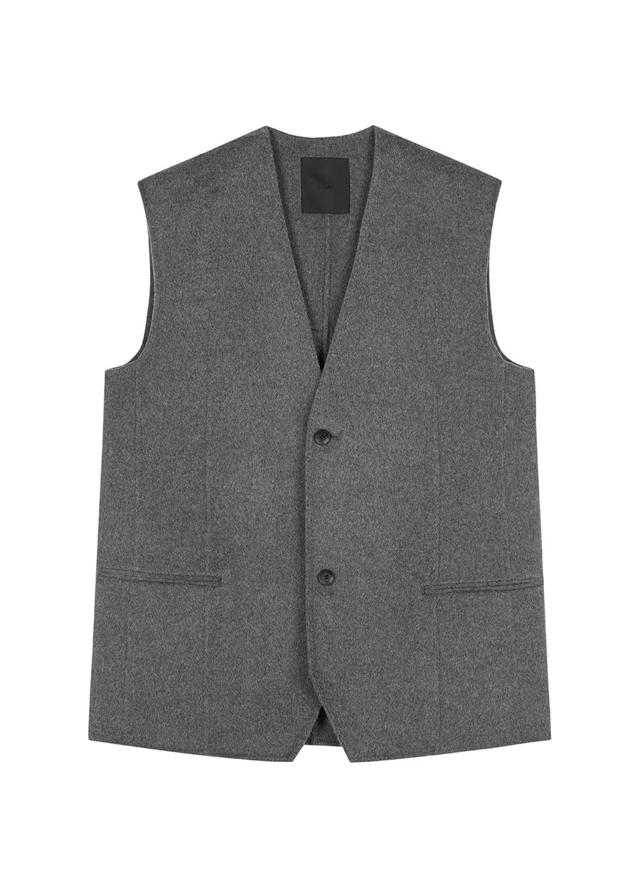Vest / JNBY Relaxed Wool Vest Coat