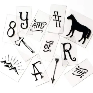 Vintage Style Cinema Lightbox Letter Pack