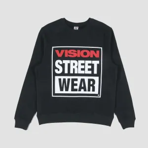 Vision OG Box Logo Crew Sweatshirt Black