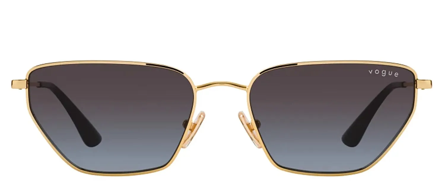 Vogue Eyewear VO 4316S 280/8G Irregular Metal Gold Sunglasses with Grey Gradient Lens