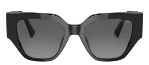 Vogue Eyewear VO 5409S W44/11 Irregular Plastic Black Sunglasses with Grey Gradient Lens