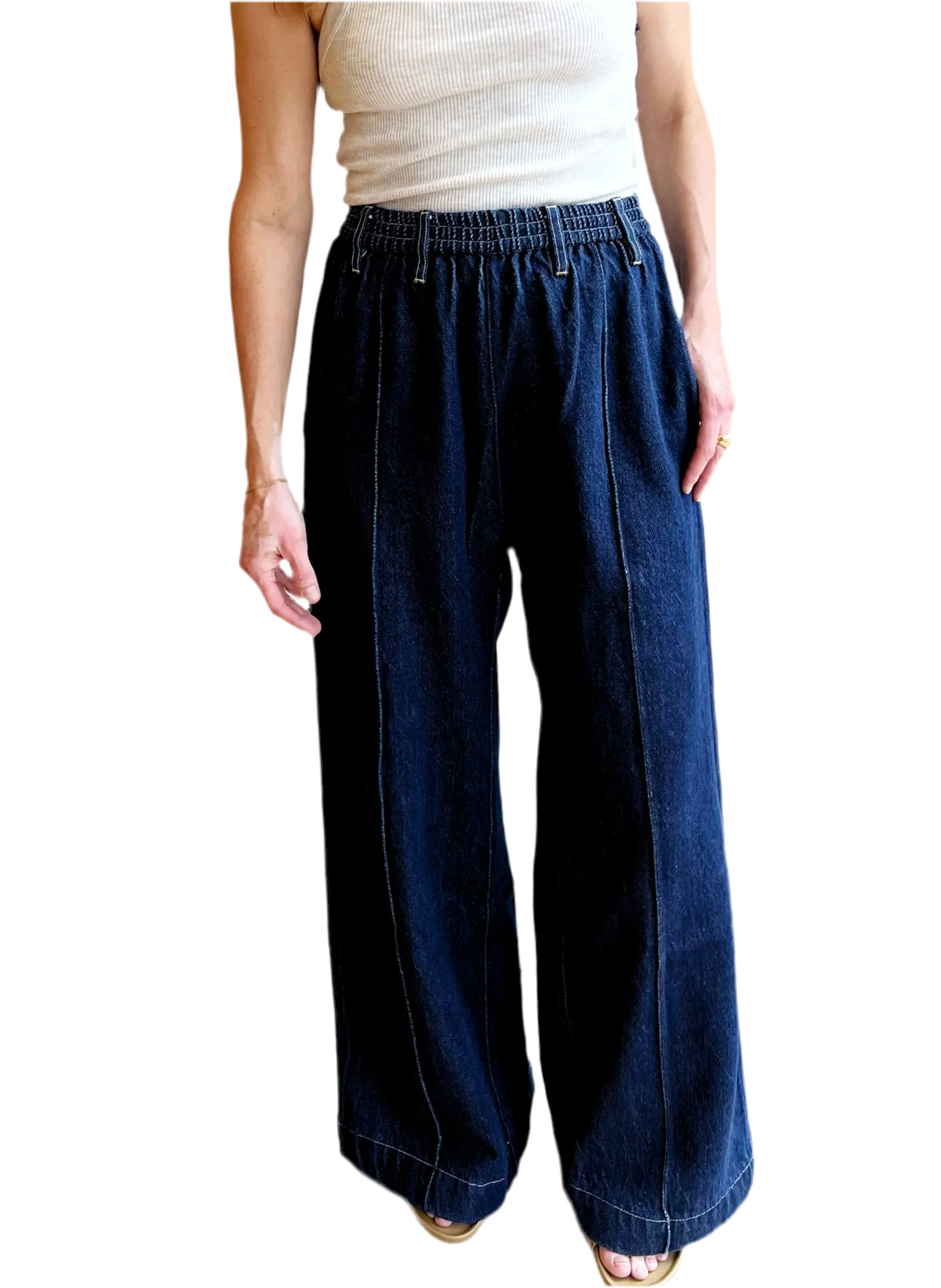 Wide Pant in Denim