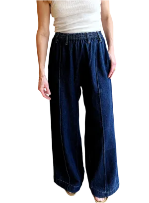 Wide Pant in Denim