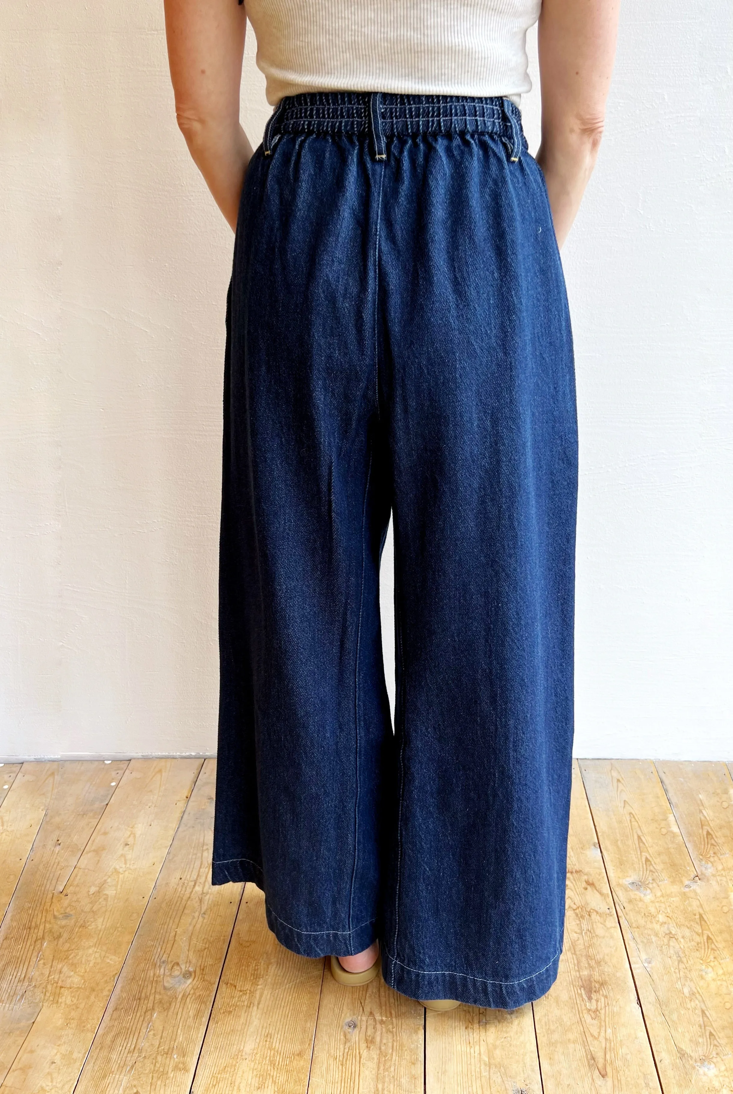 Wide Pant in Denim