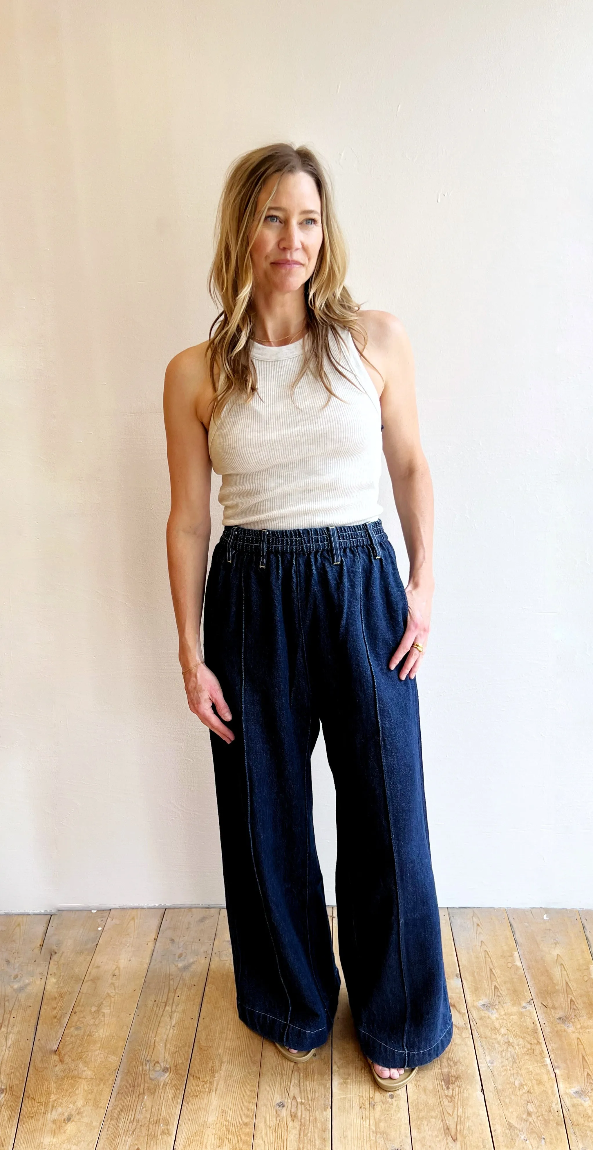 Wide Pant in Denim