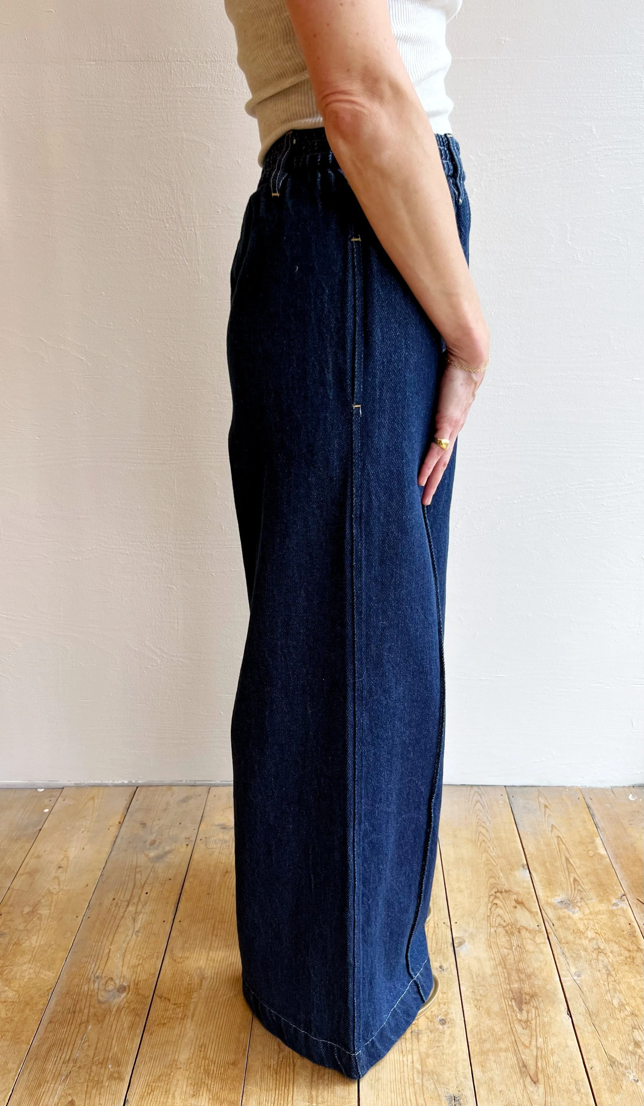 Wide Pant in Denim