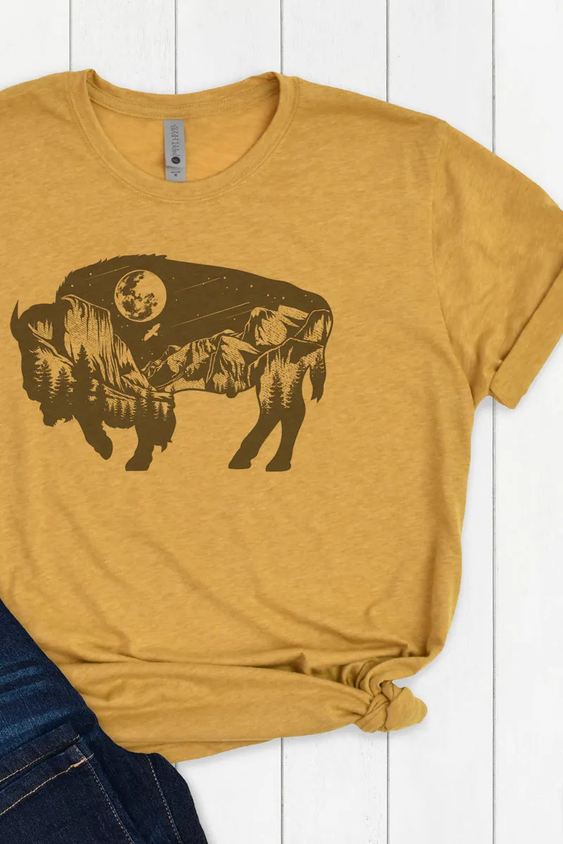 Wilderness Buffalo Poly/Cotton Tee