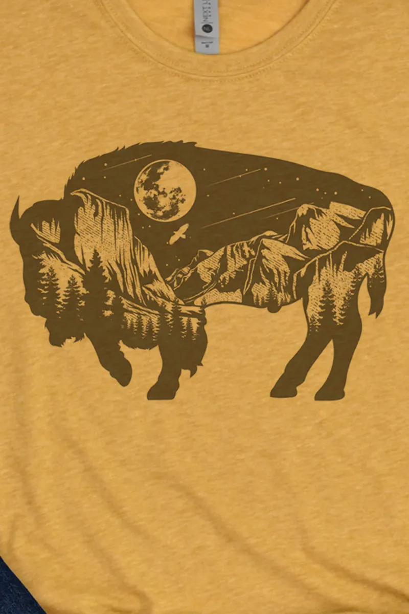 Wilderness Buffalo Poly/Cotton Tee