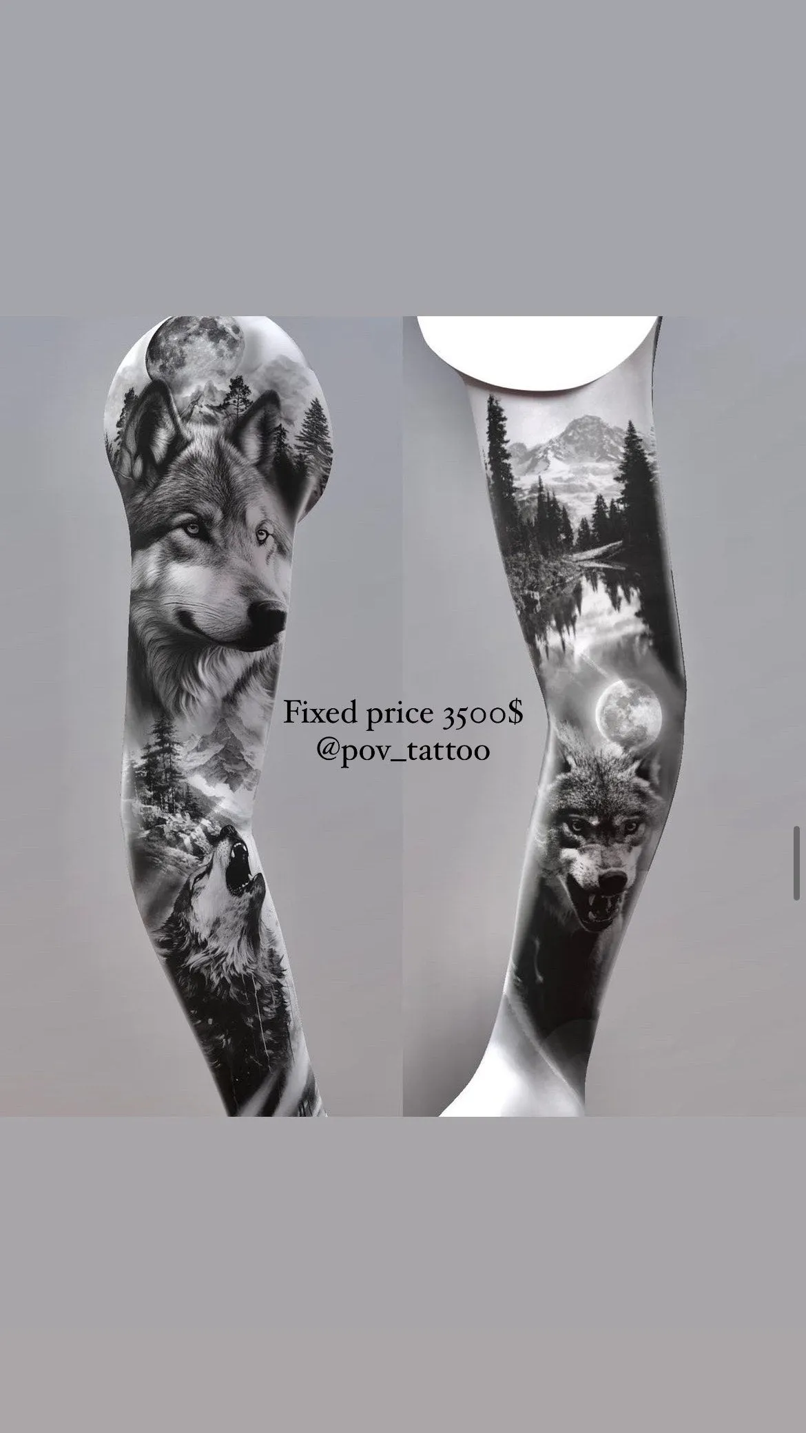Wolf and Wilderness Sleeve