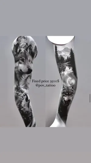 Wolf and Wilderness Sleeve