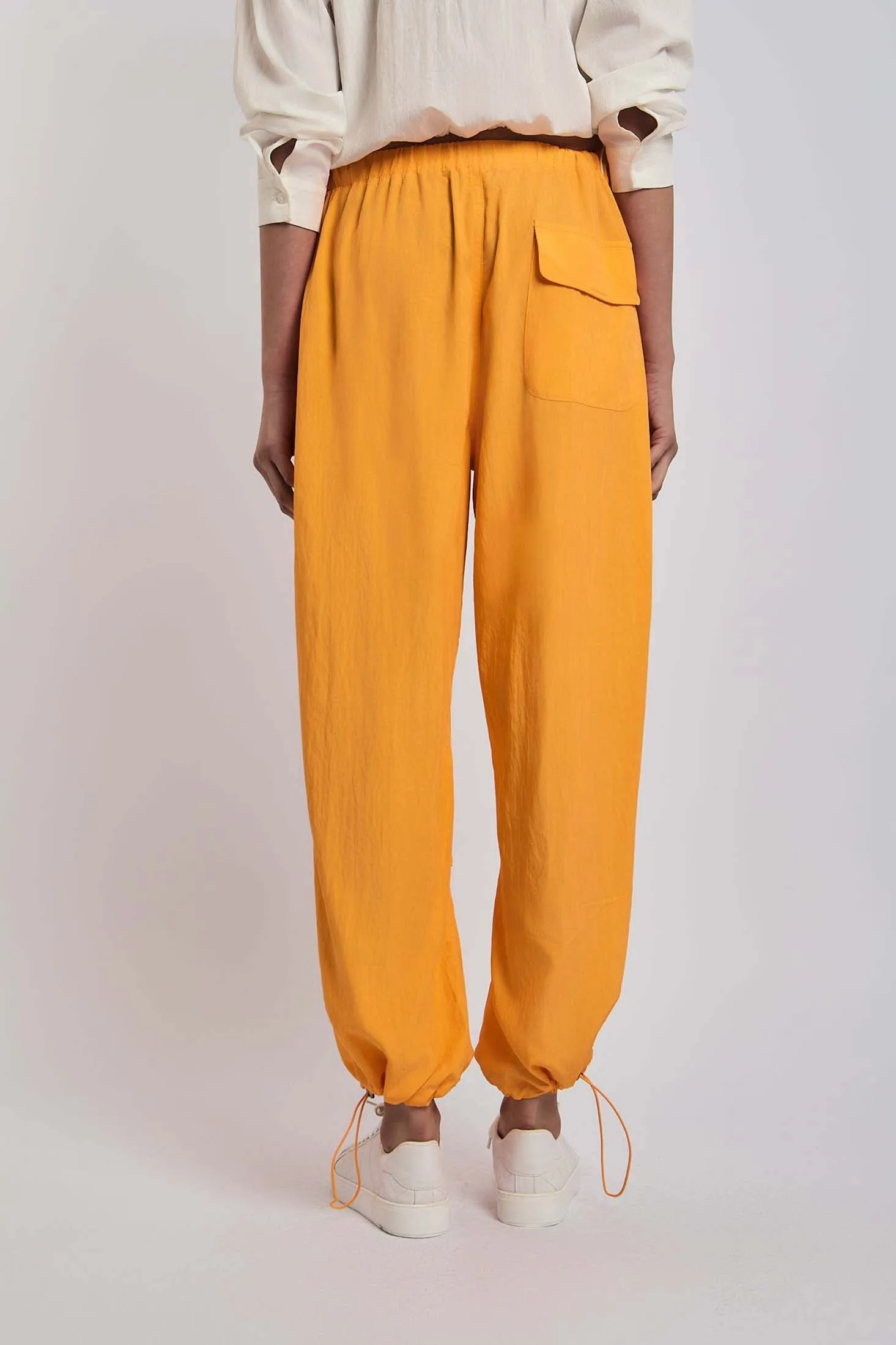 Women Pant  Parachute Orange