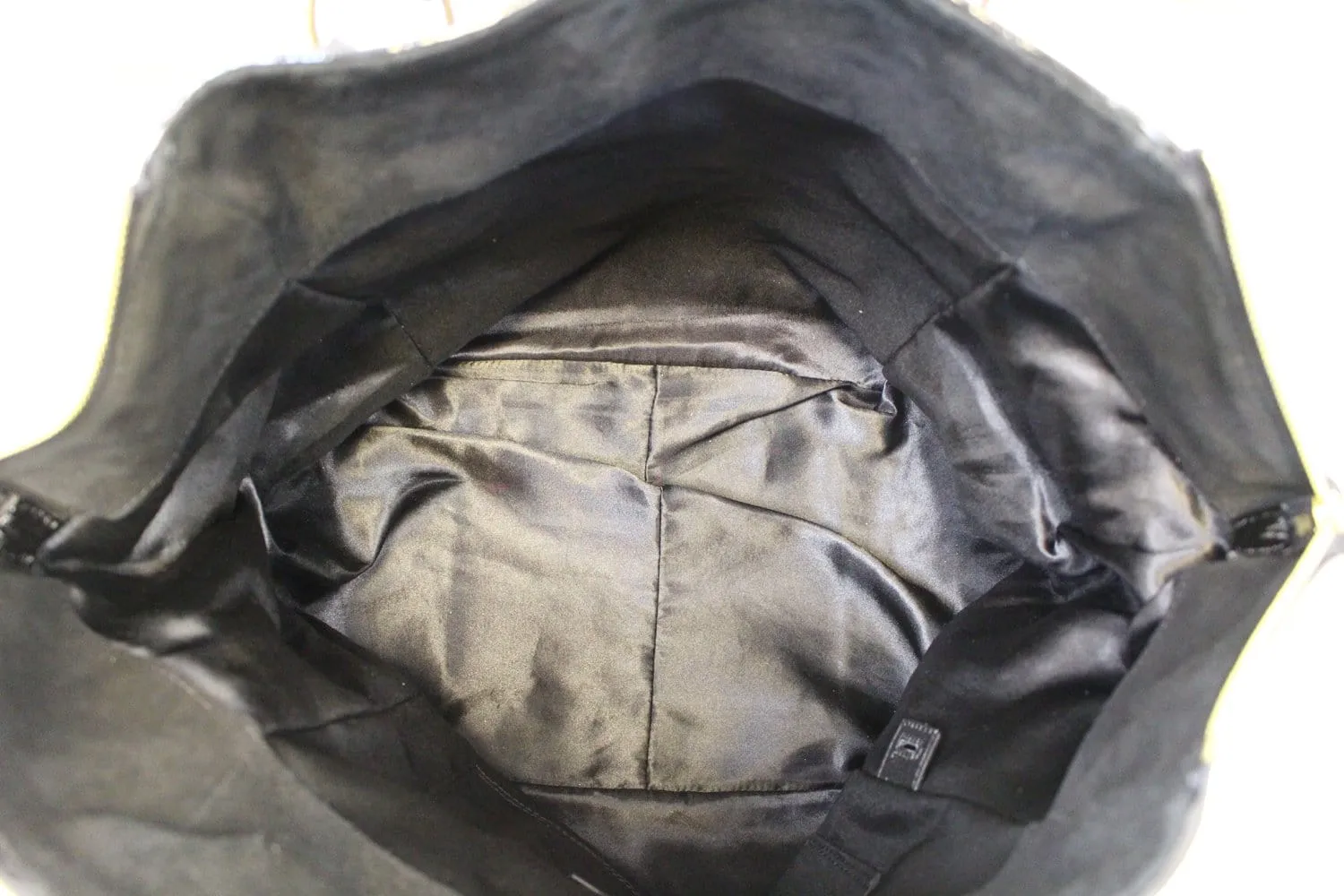 YVES SAINT LAURENT Black Patent Leather Downtown Medium Tote Bag - Last Call