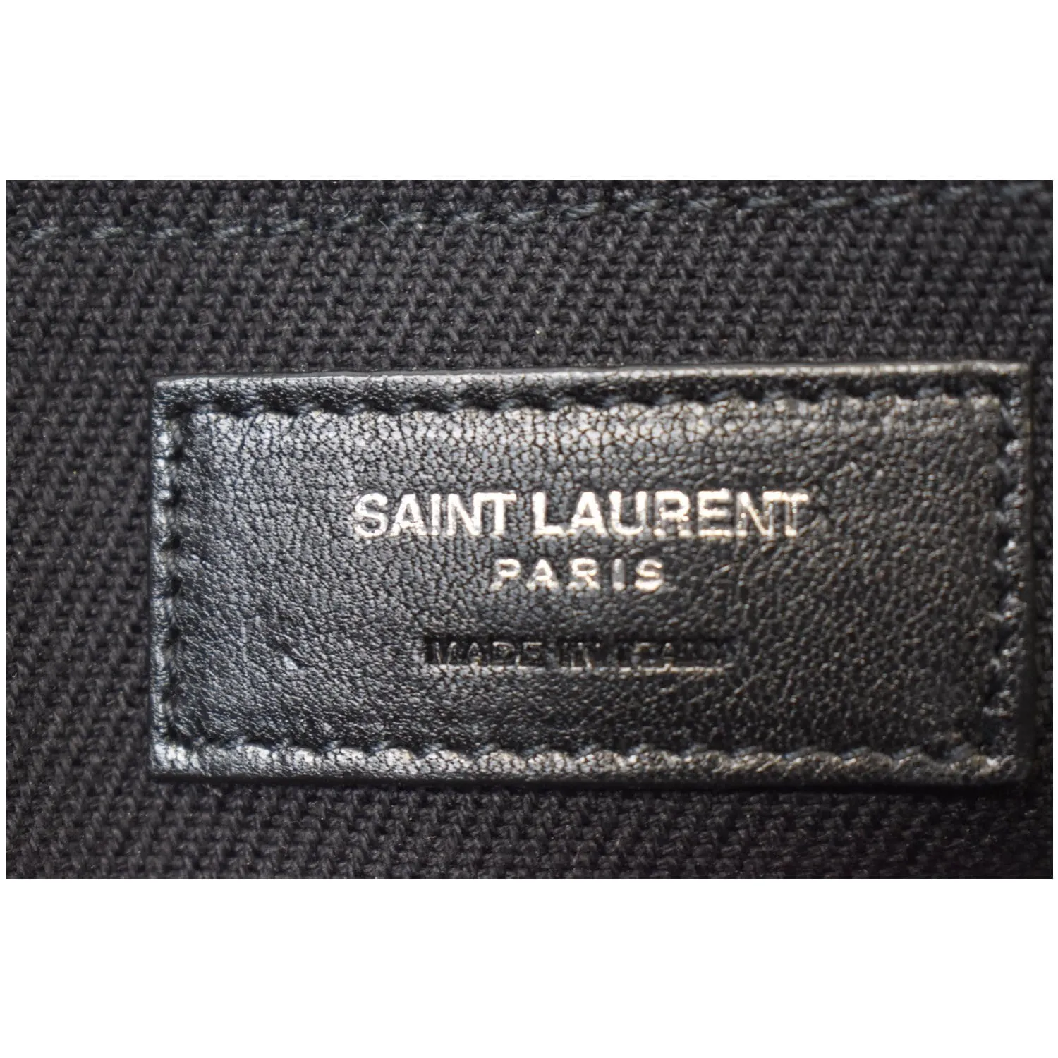 YVES SAINT LAURENT Rive Gauche Leather Tote Bag Black