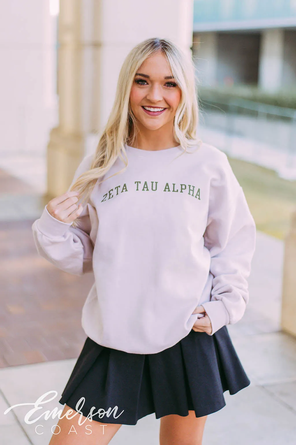 Zeta Tau Alpha Classic Sand Sweatshirt