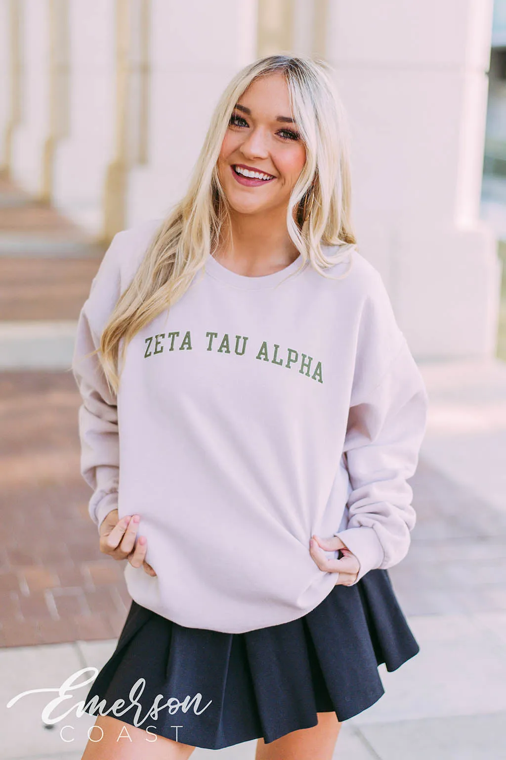 Zeta Tau Alpha Classic Sand Sweatshirt