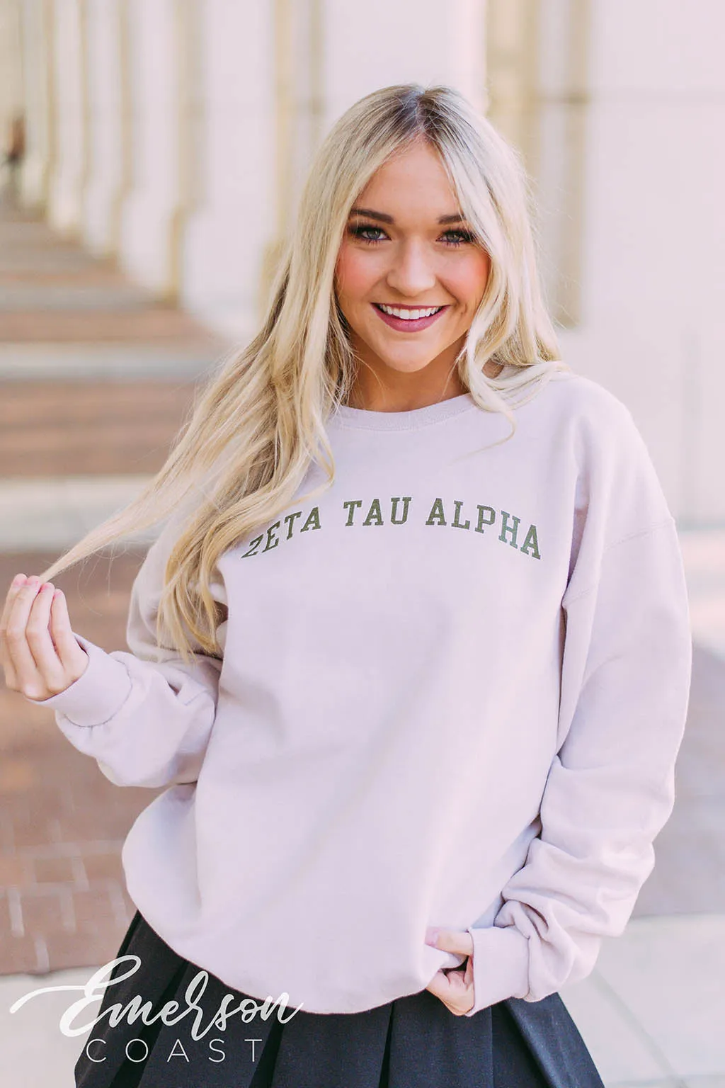 Zeta Tau Alpha Classic Sand Sweatshirt