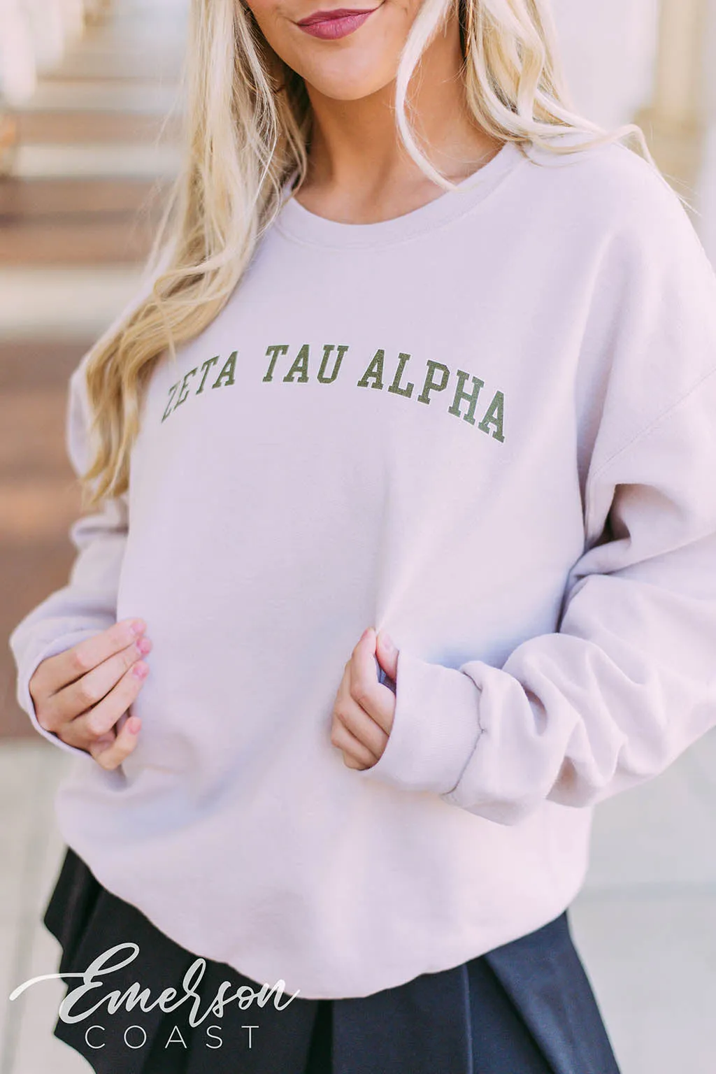 Zeta Tau Alpha Classic Sand Sweatshirt