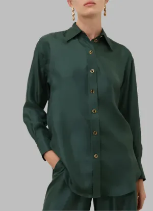 Zimmermann Pavilion Relaxed Shirt- Pine